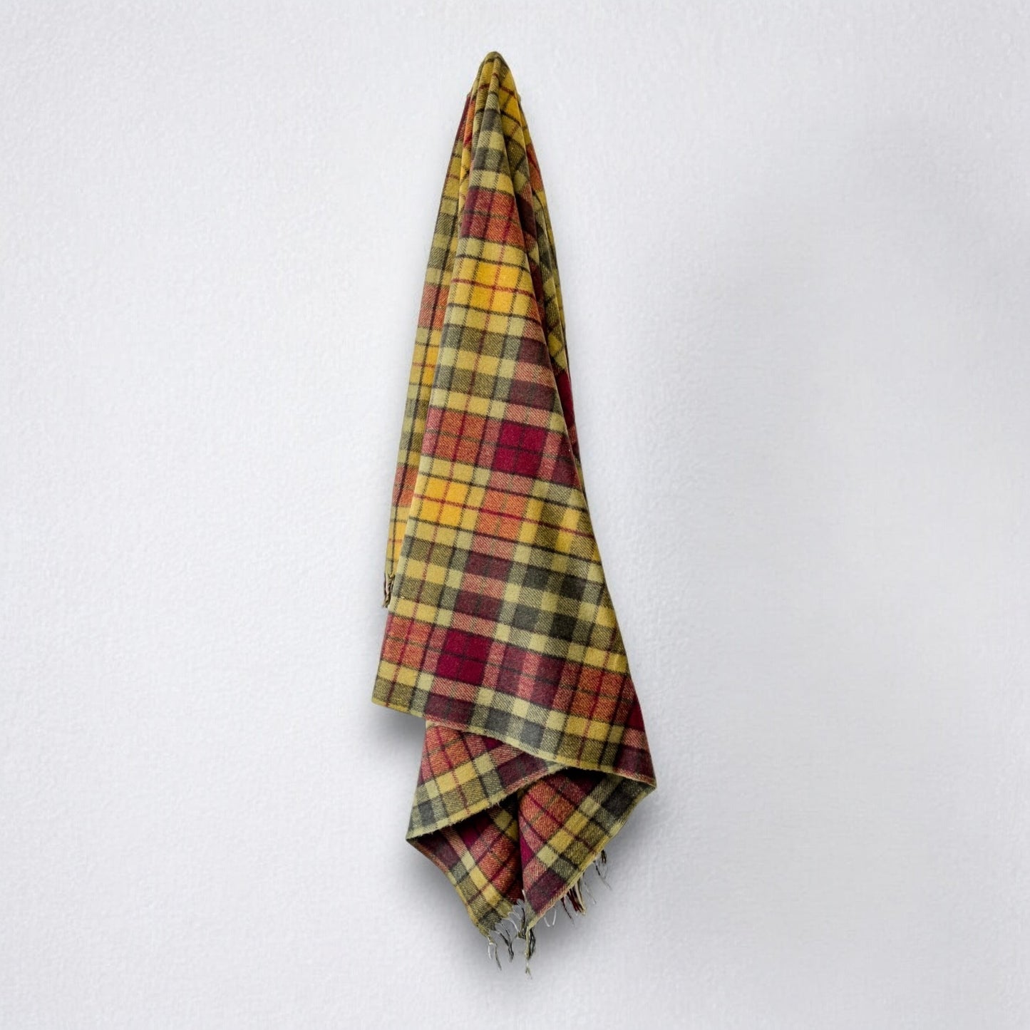 100% Recycled Wool Tartan Blanket