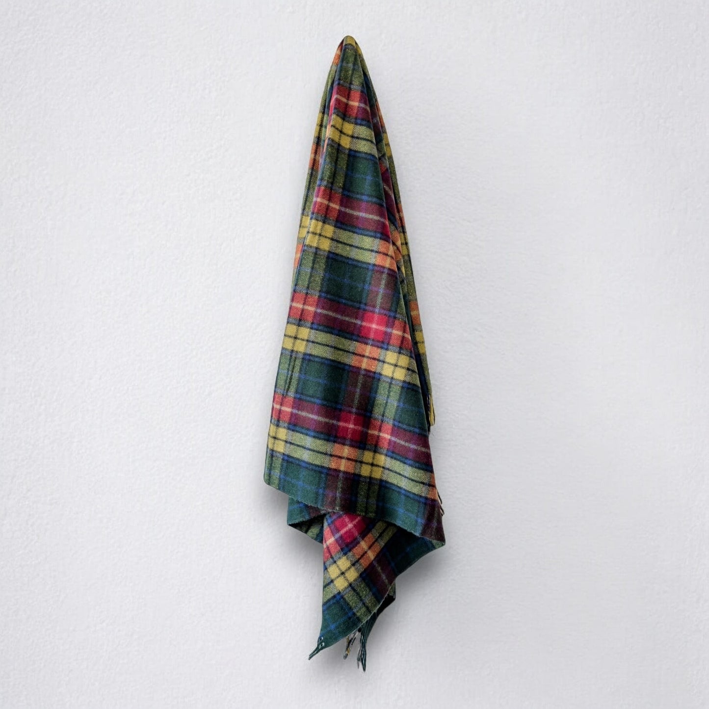 100% Recycled Wool Tartan Blanket