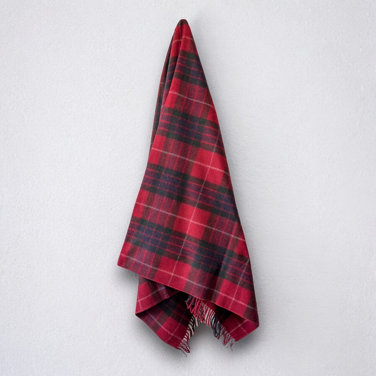 100% Recycled Wool Tartan Blanket