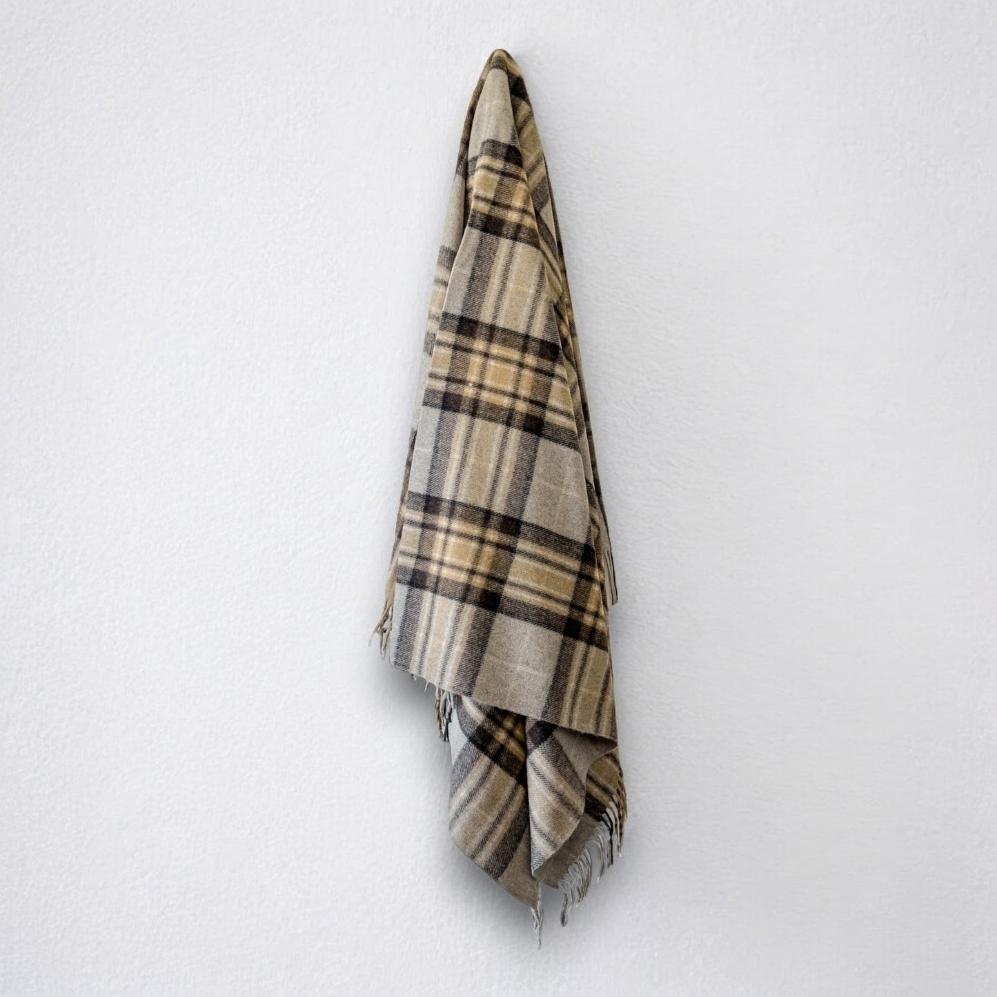 100% Recycled Wool Tartan Blanket