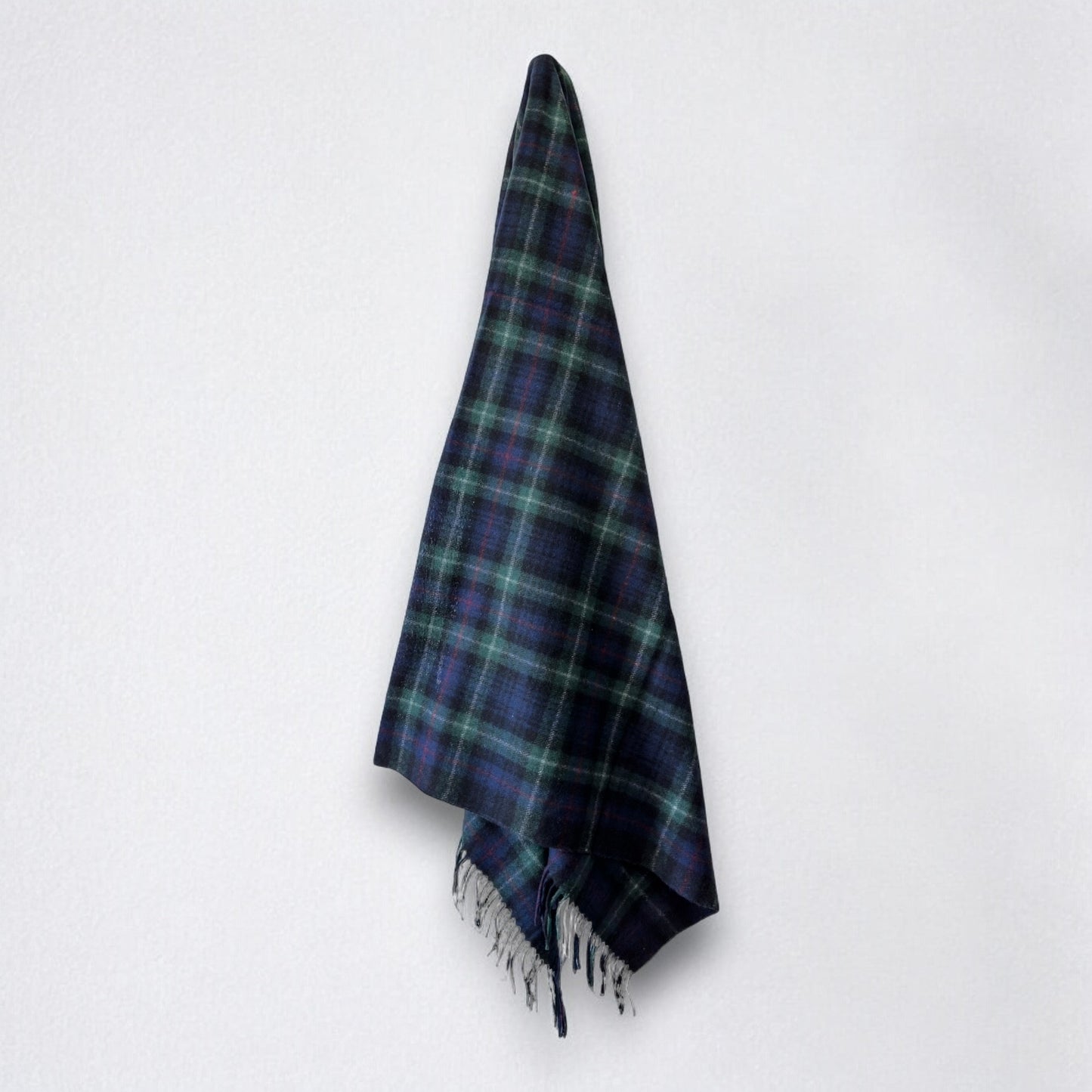 100% Recycled Wool Tartan Blanket