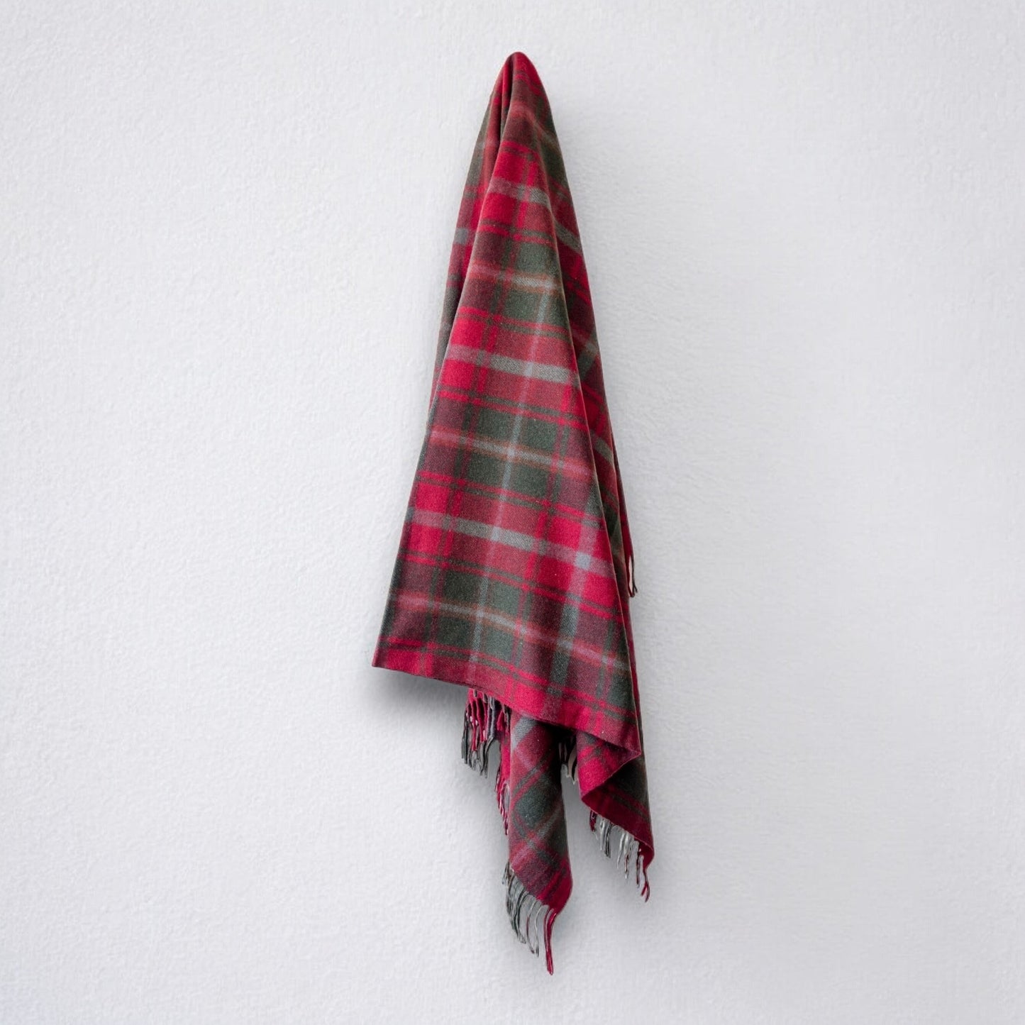 100% Recycled Wool Tartan Blanket