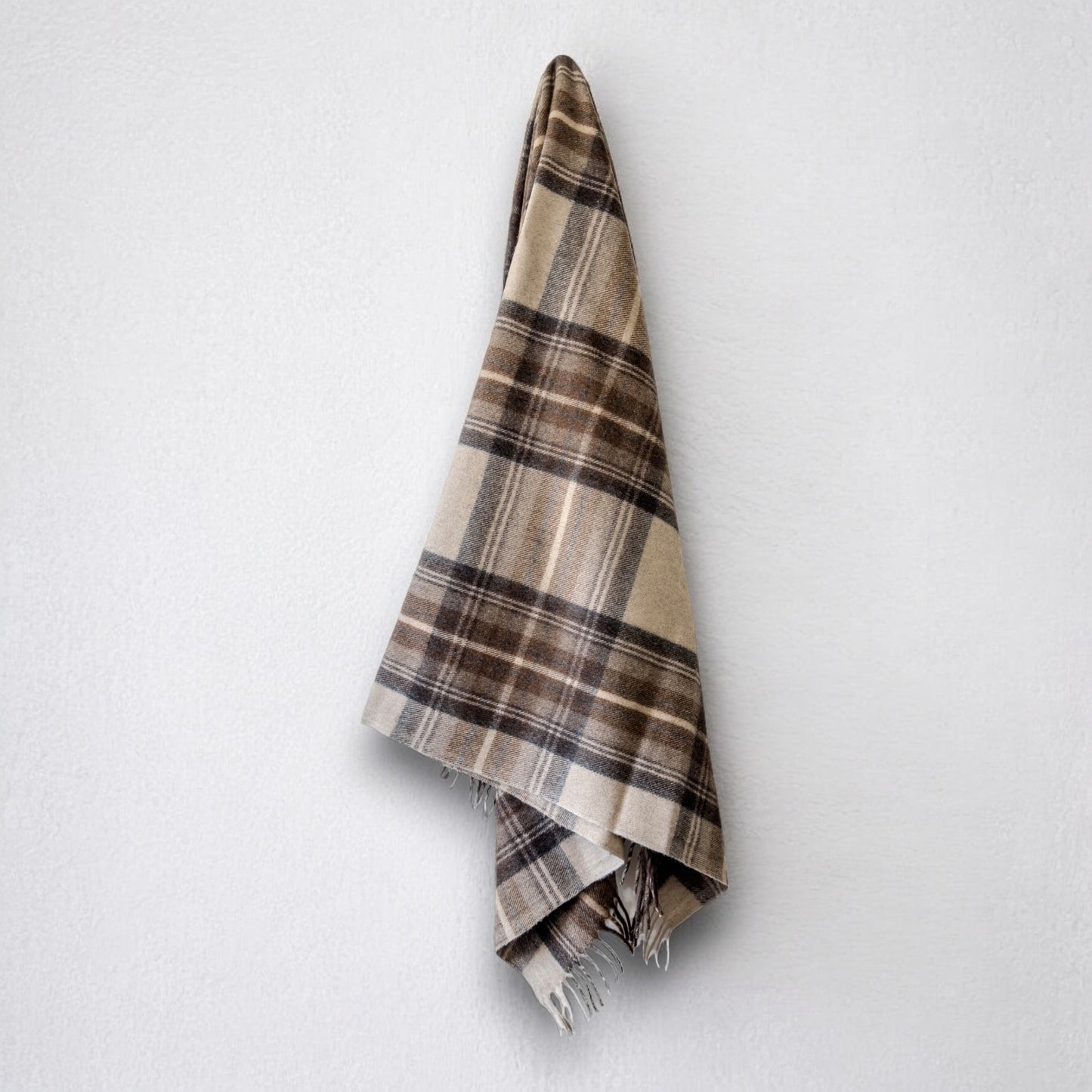 100% Recycled Wool Tartan Blanket