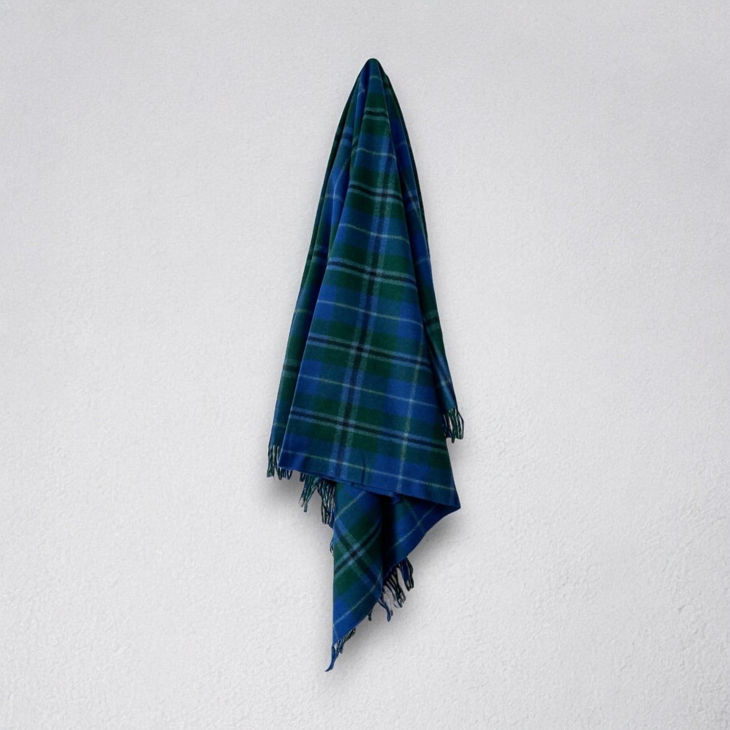 100% Recycled Wool Tartan Blanket
