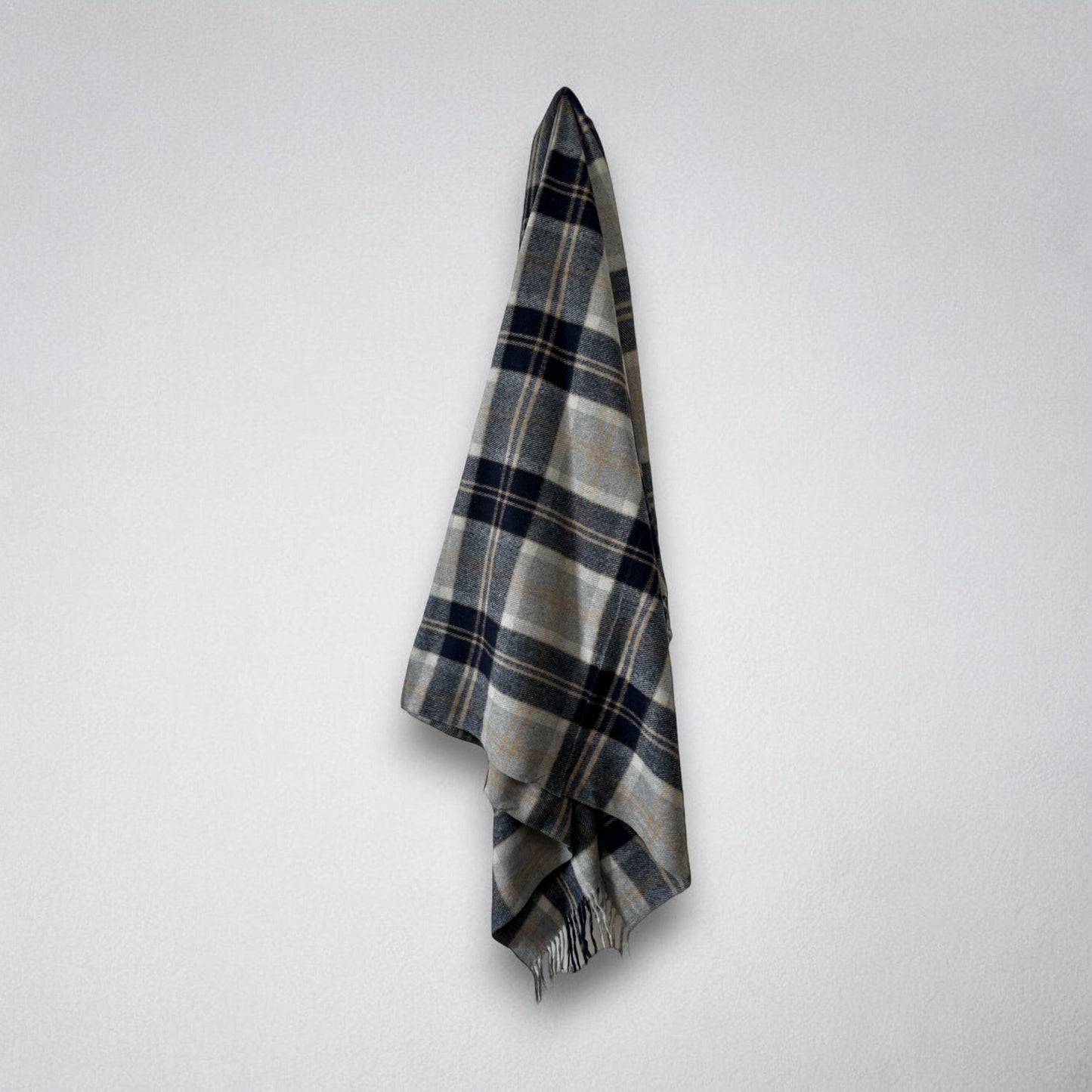 100% Recycled Wool Tartan Blanket