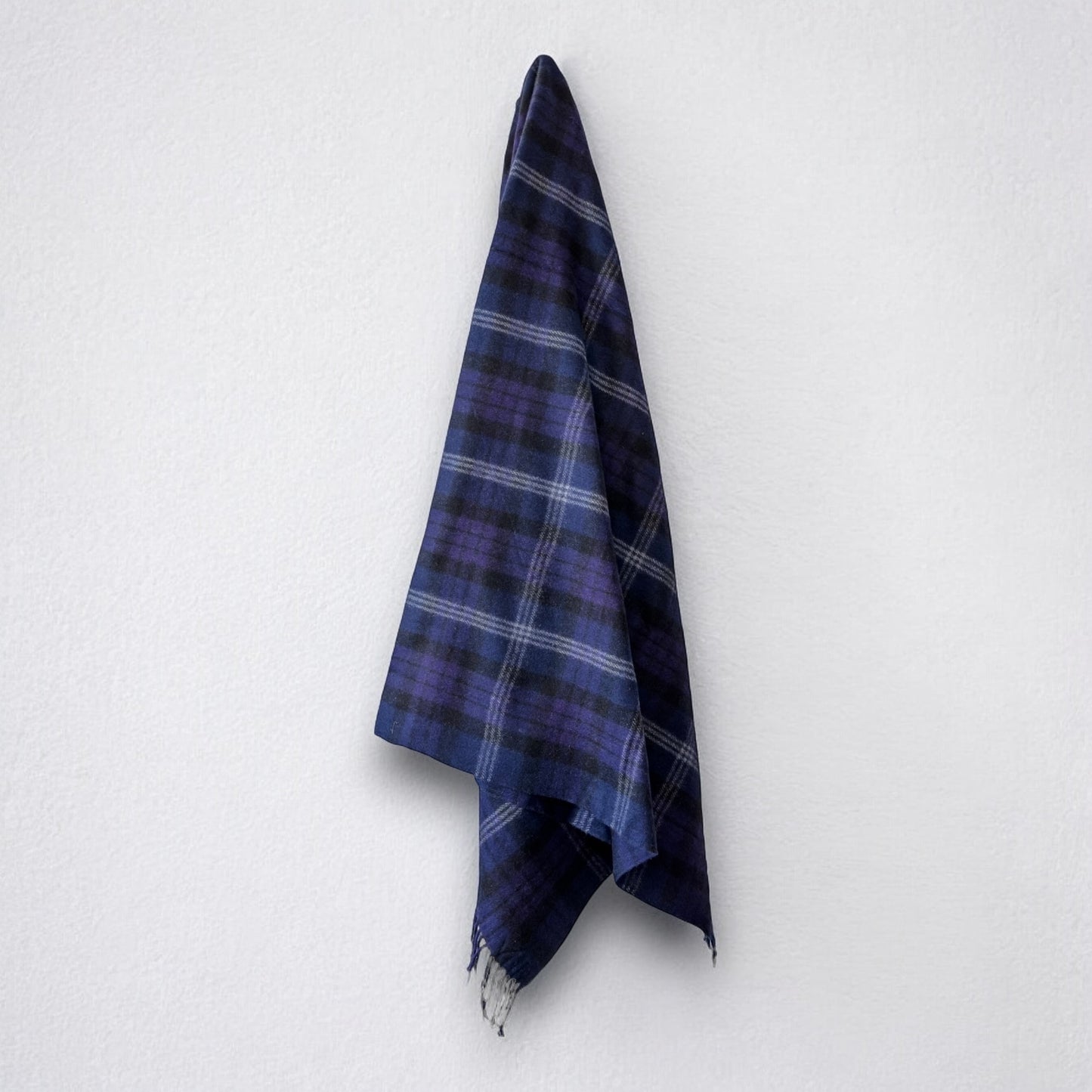 100% Recycled Wool Tartan Blanket