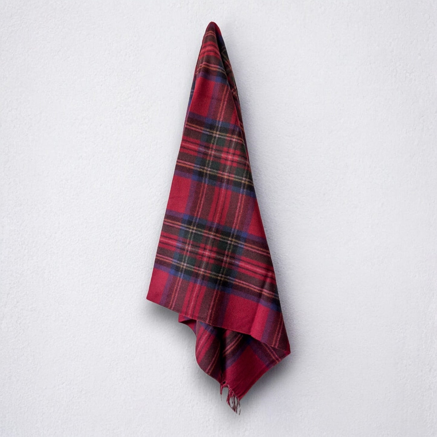 100% Recycled Wool Tartan Blanket