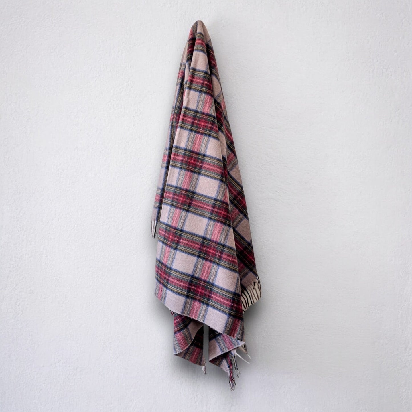 100% Recycled Wool Tartan Blanket