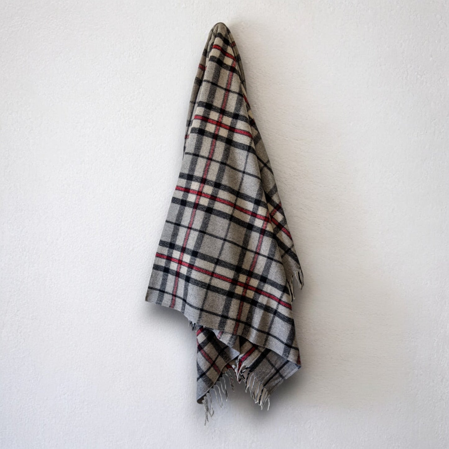 100% Recycled Wool Tartan Blanket