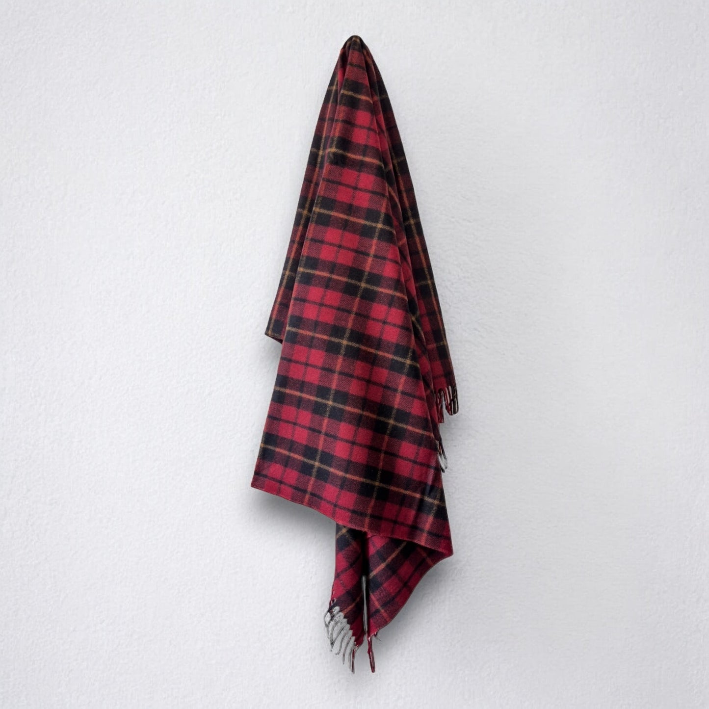 100% Recycled Wool Tartan Blanket