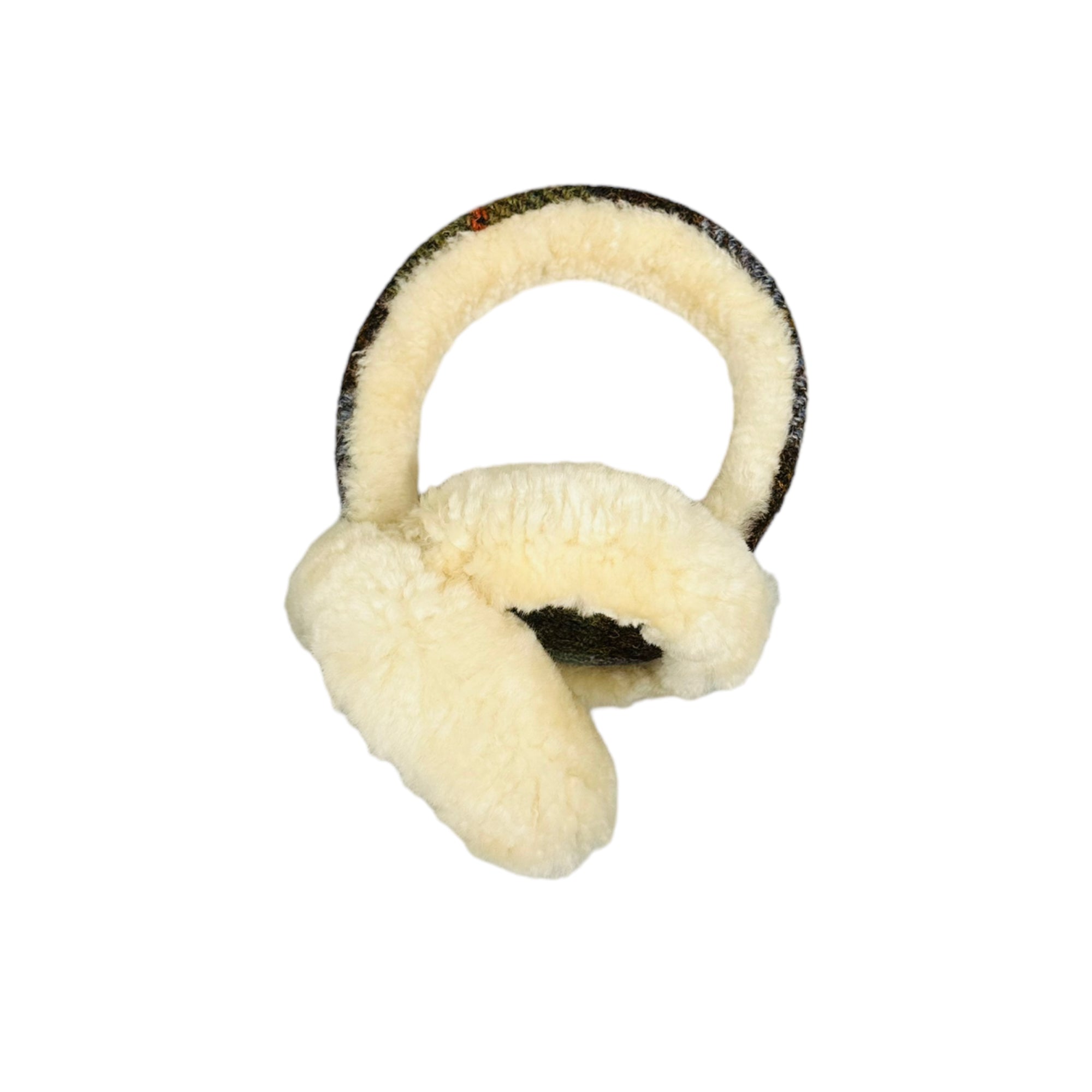 Fluffy Tweed Earmuffs