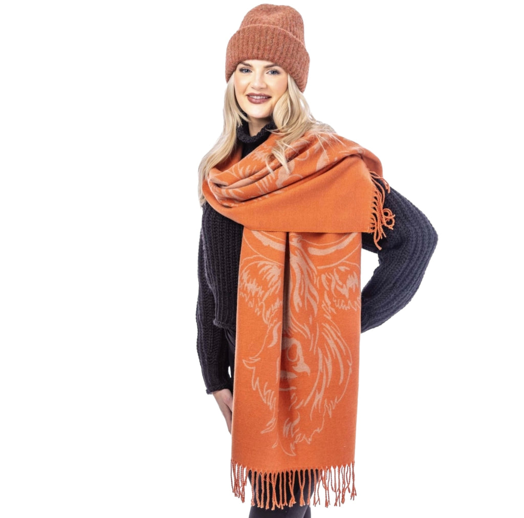 Heilan Coo Super Soft Scarf - Apricot/Peach