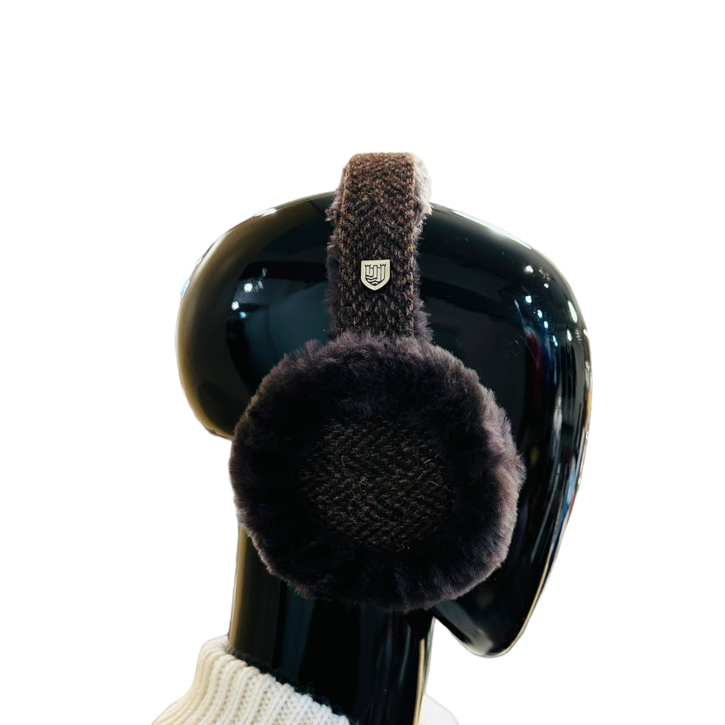 Fluffy Tweed Earmuffs