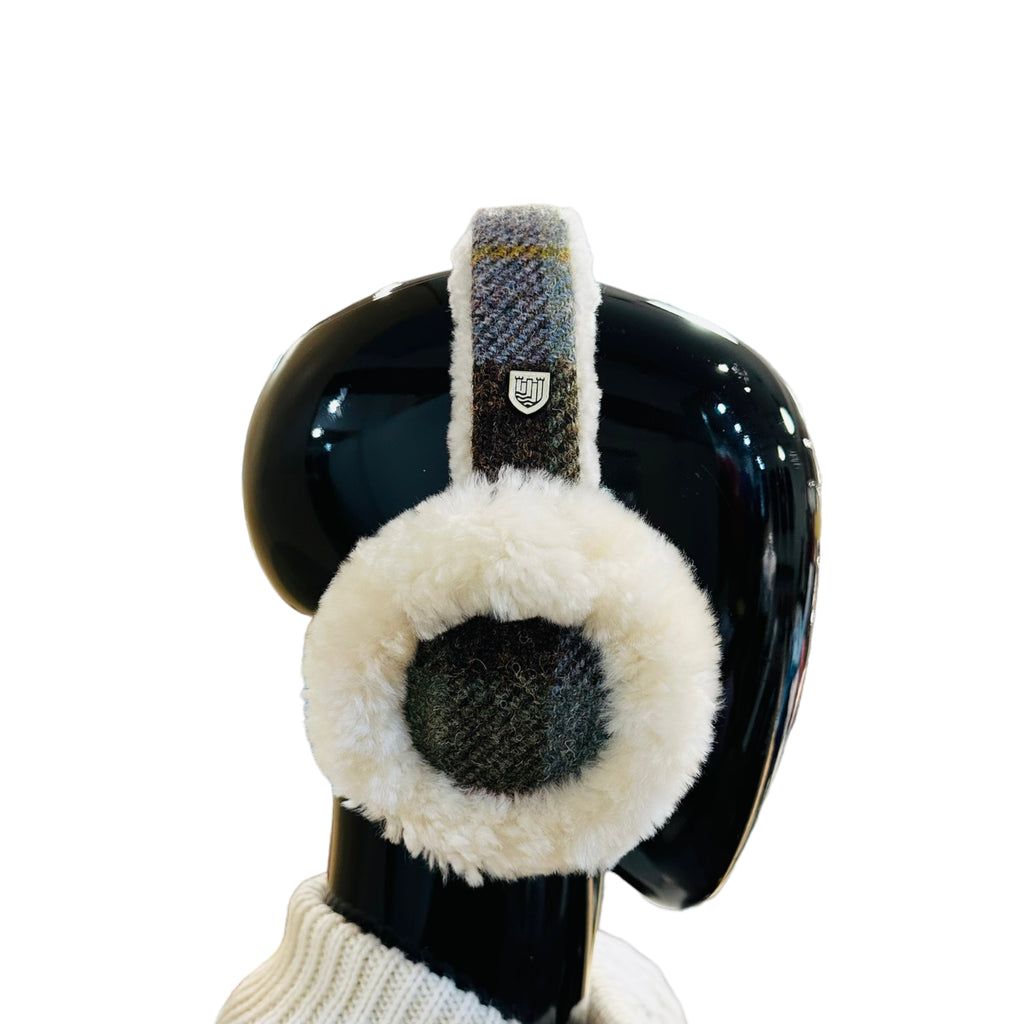 Fluffy Tweed Earmuffs