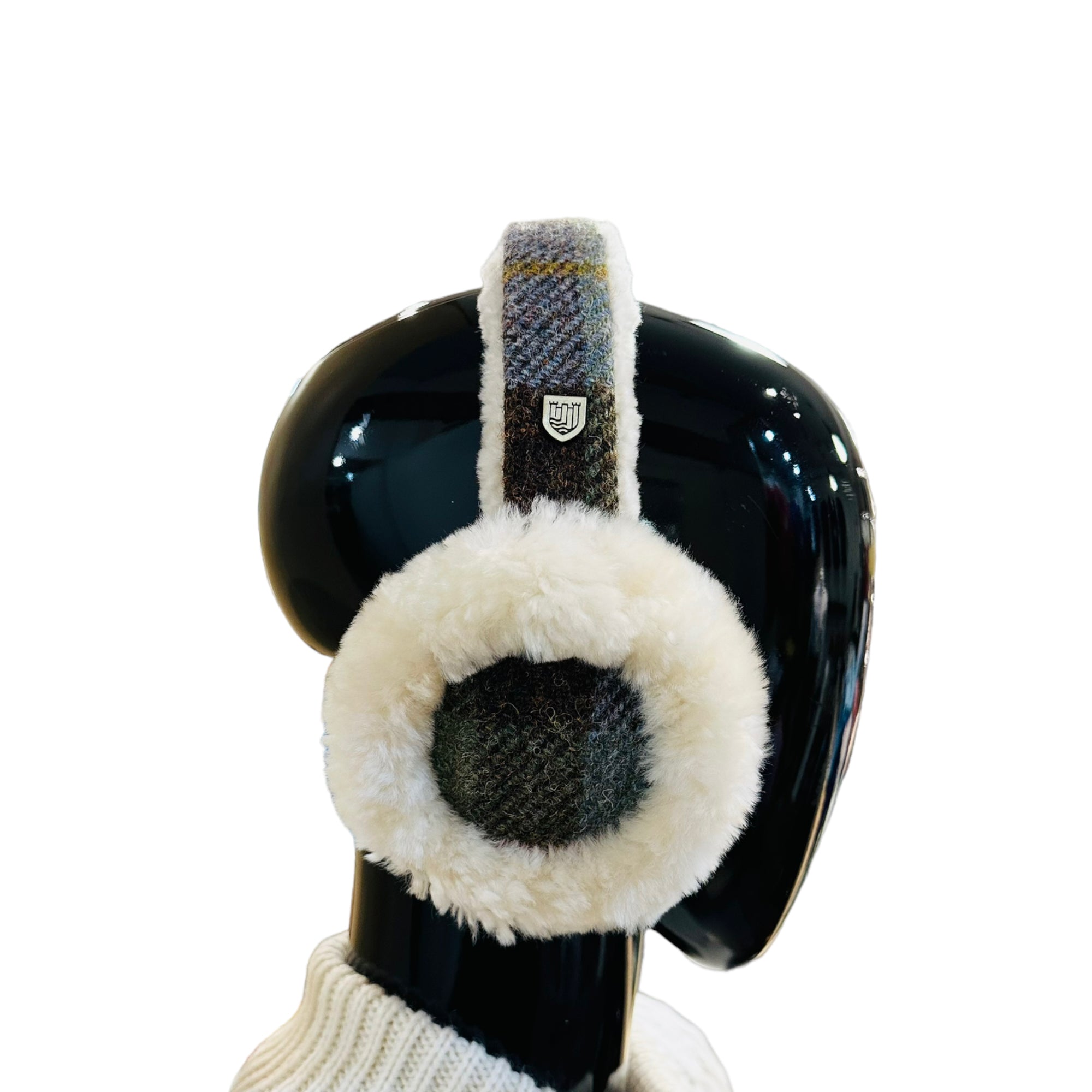 Fluffy Tweed Earmuffs