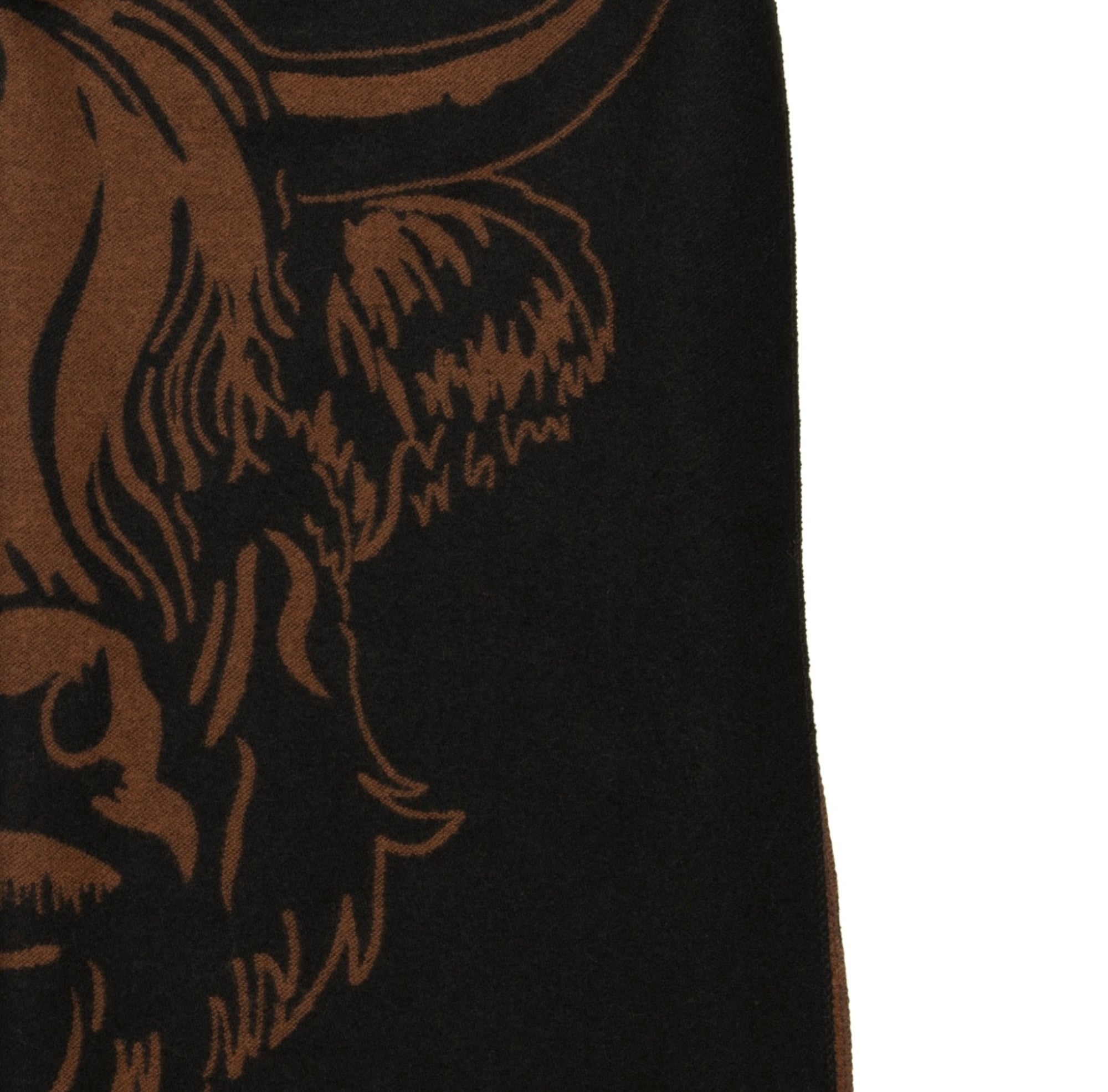 Heilan Coo Super Soft Scarf - Black/Rust