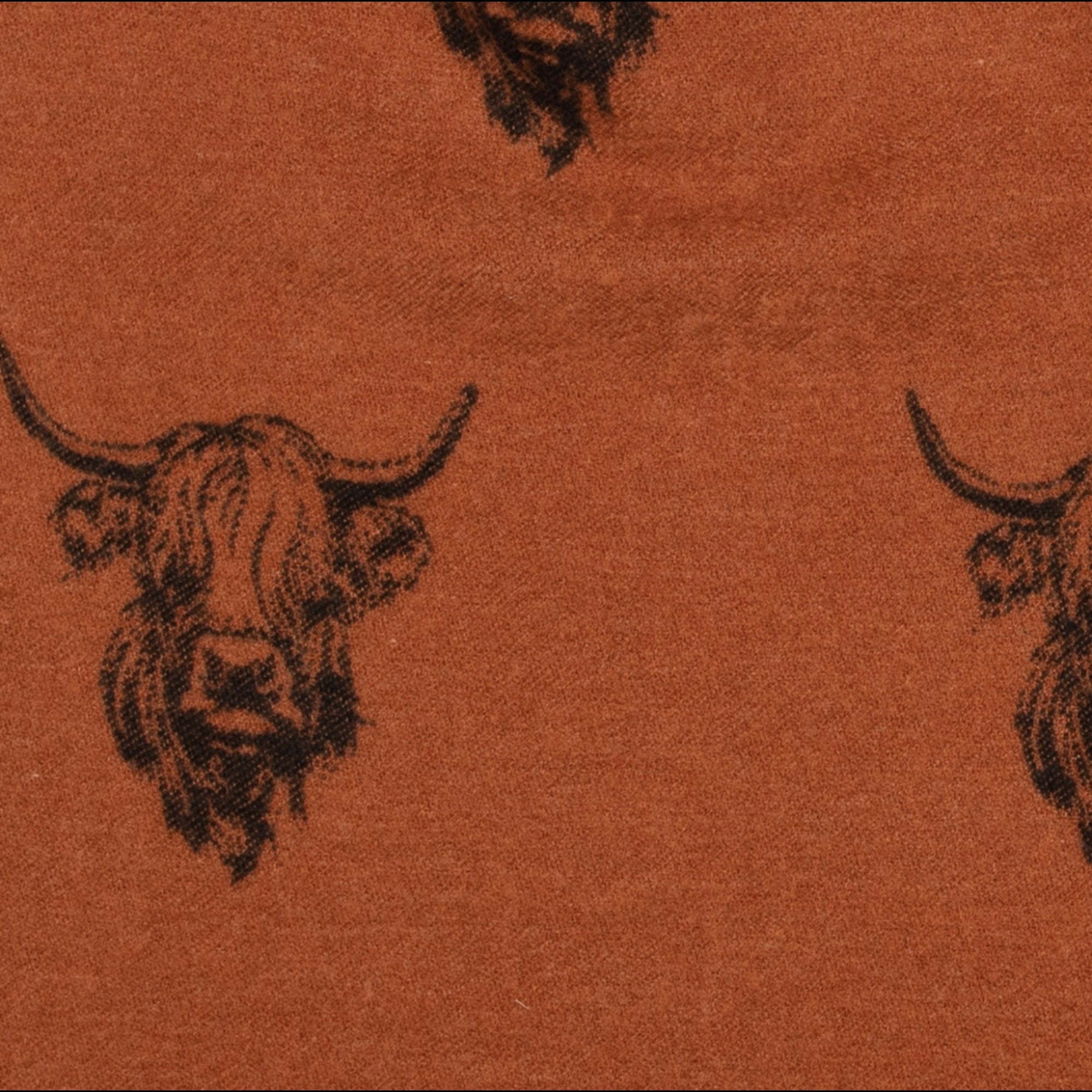 Heilan Coo Multi Super Soft Scarf - Rust/Black