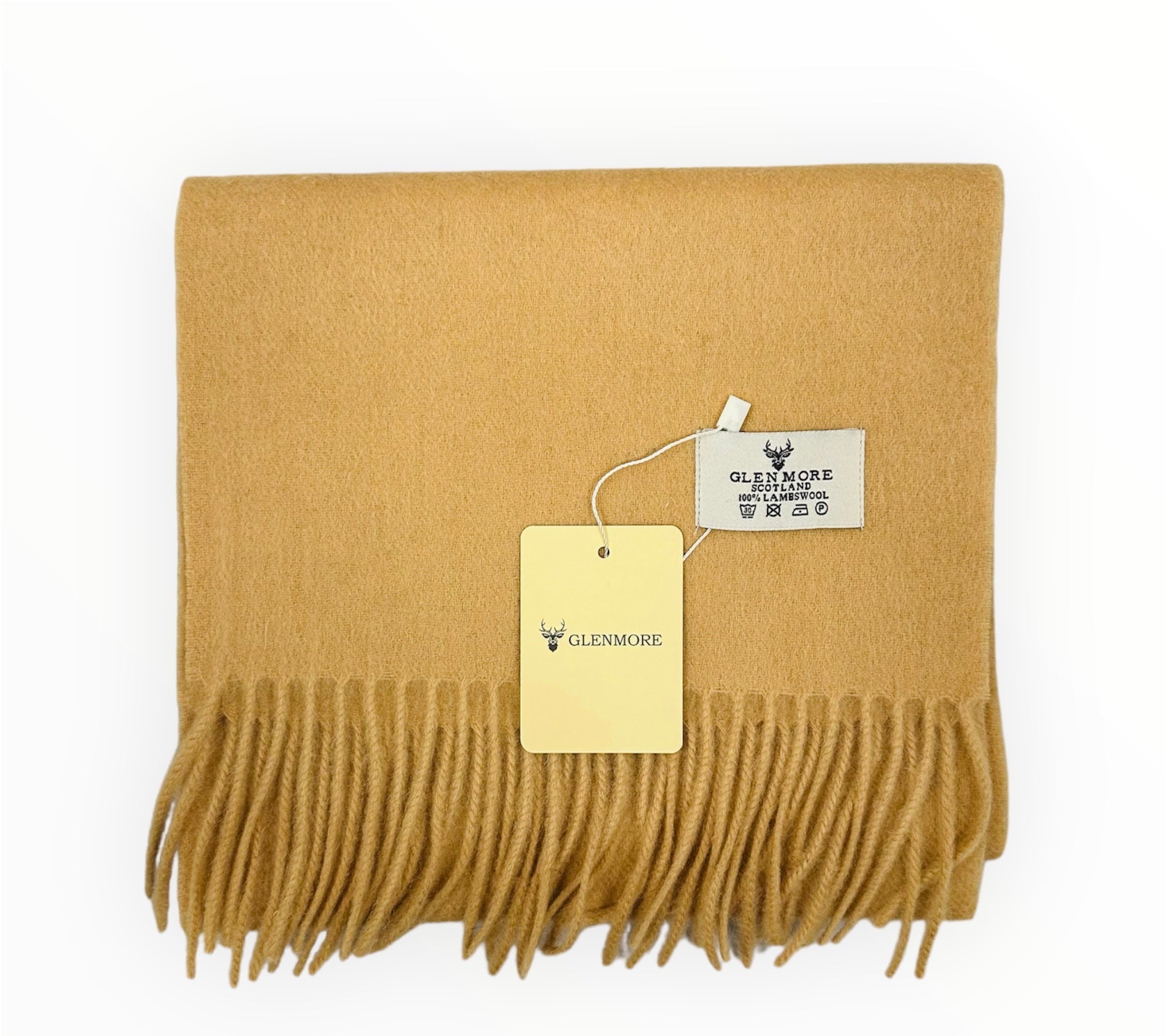 Warm Camel - 100% Lambswool Scarf