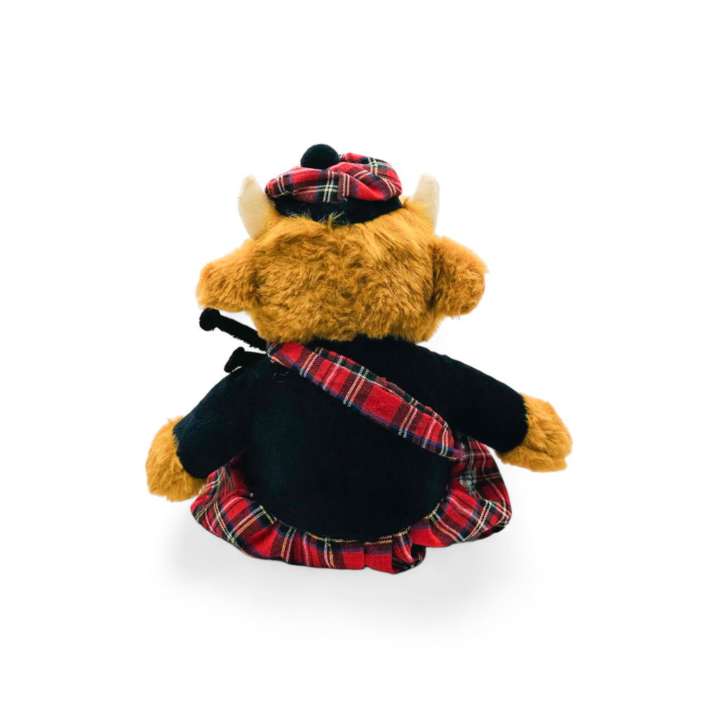 Bagpiper Highland Cow Soft Toy