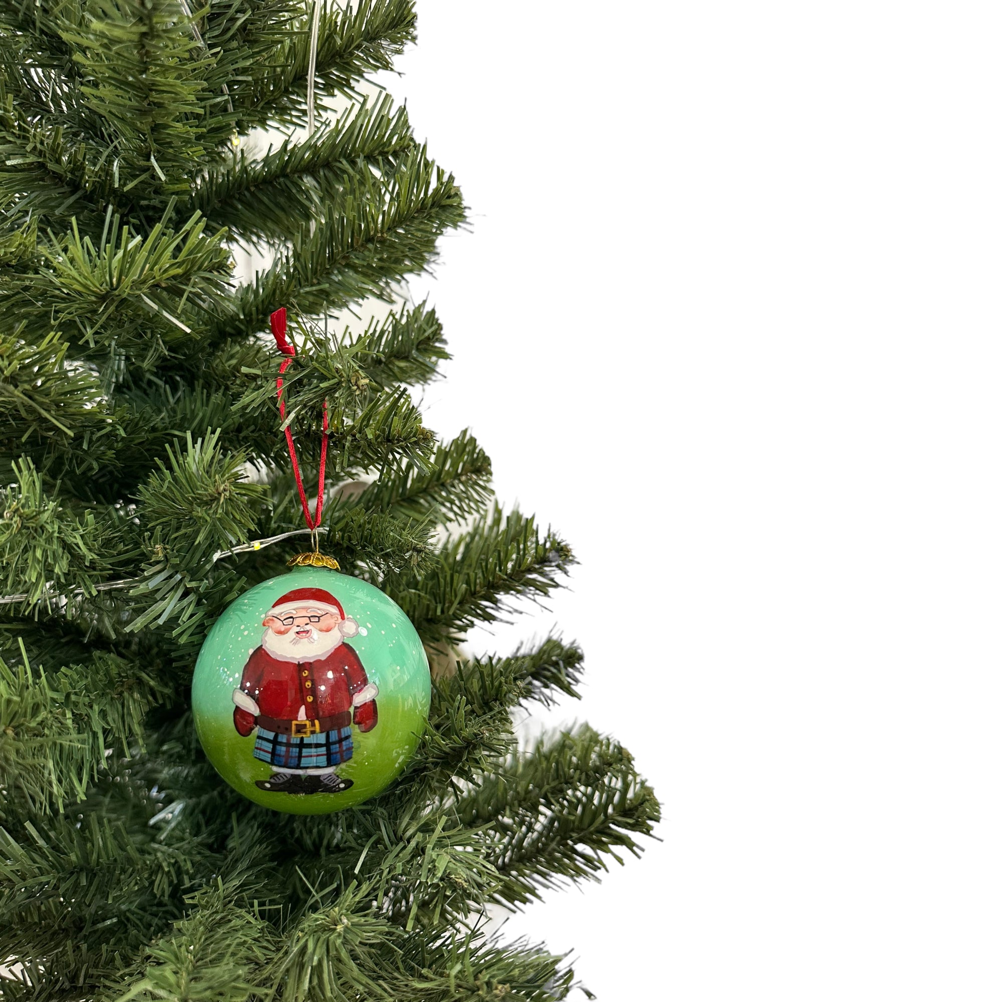 Scottish Santa Christmas Tree Bauble