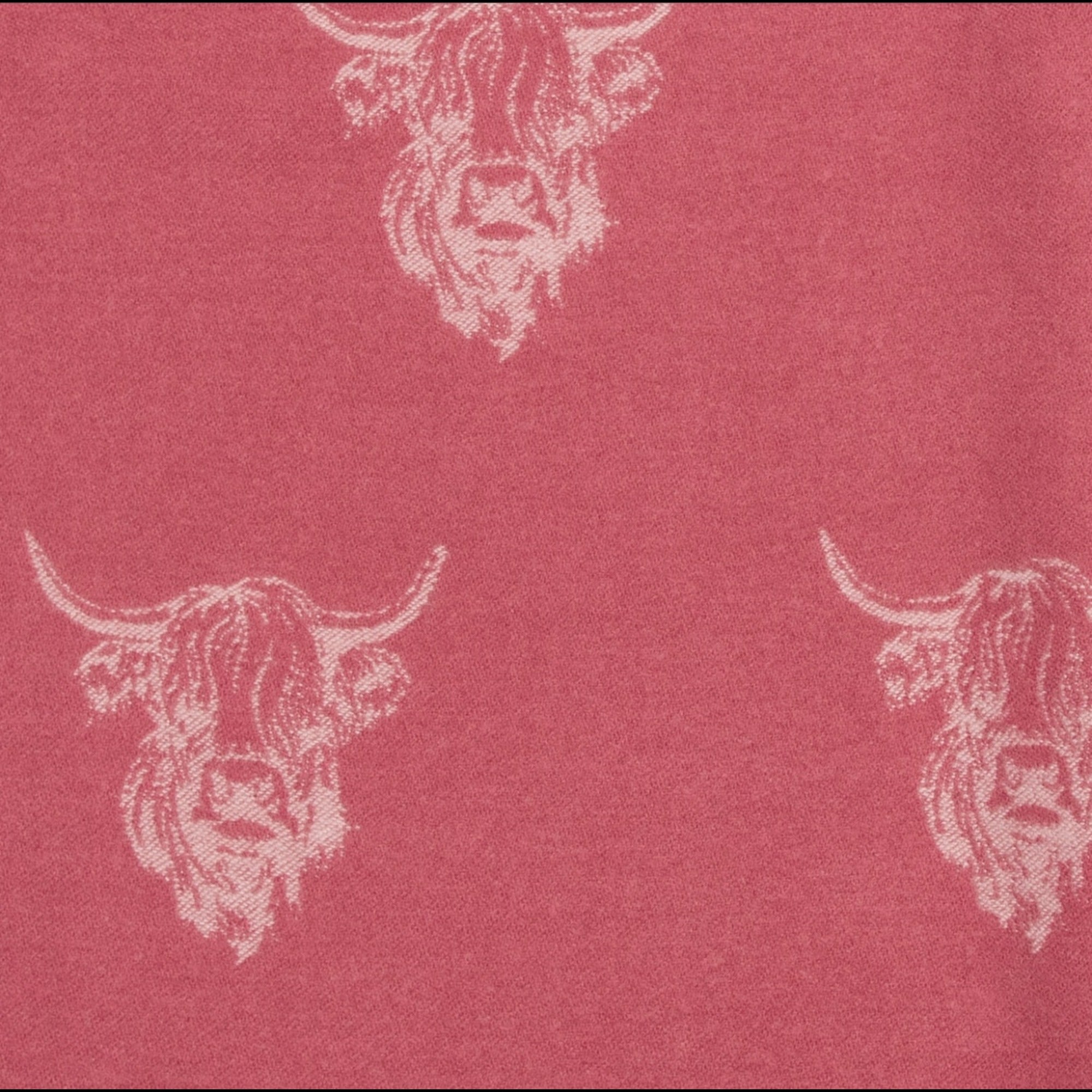 Heilan Coo Multi Super Soft Scarf - Damson/Pale Rose