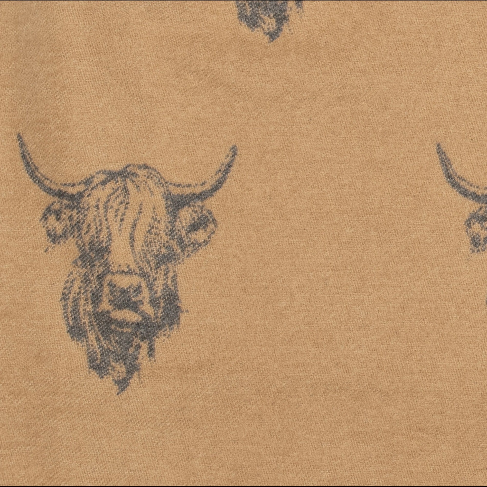 Heilan Coo Multi Super Soft Scarf - Camel/Grey