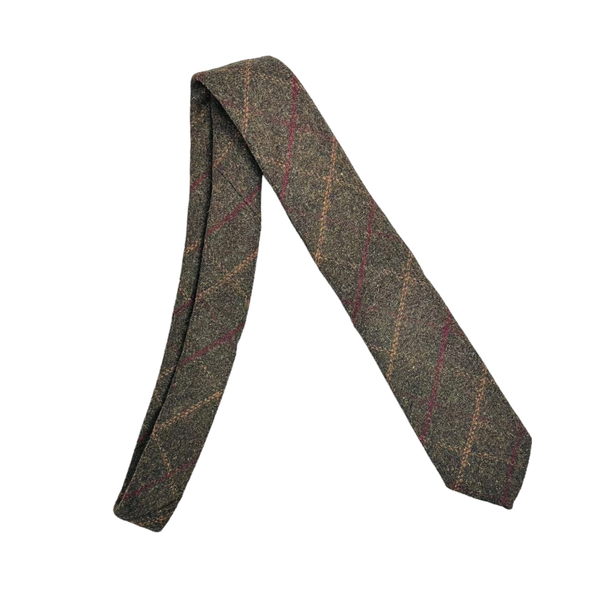 Box Check Tweed Tie