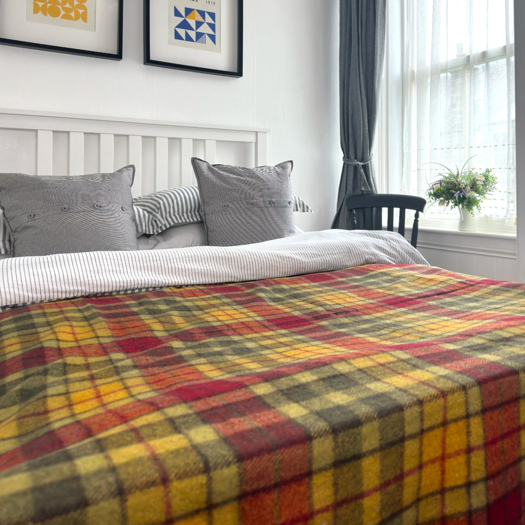 Autumn Buchanan - 100% Recycled Wool Tartan King Size Blanket