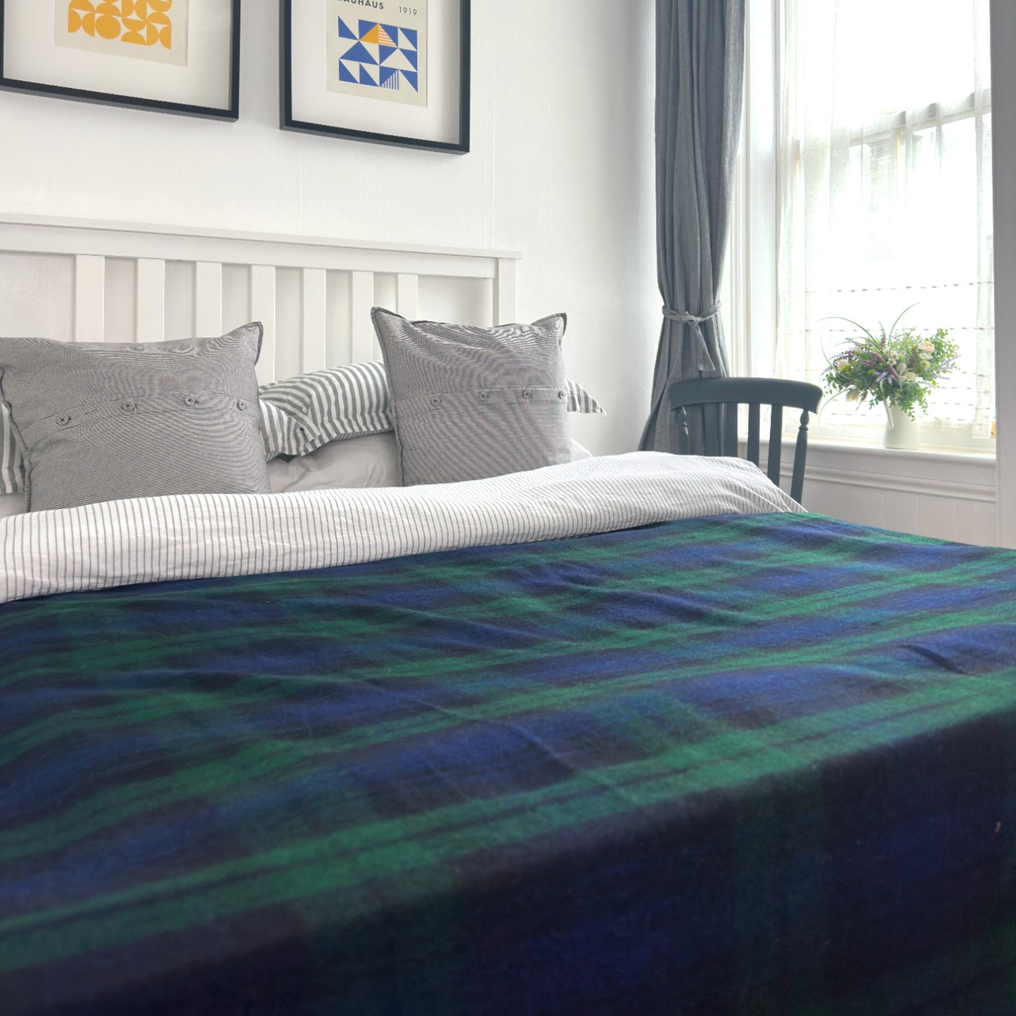 100% Wool Tartan King Size Blanket