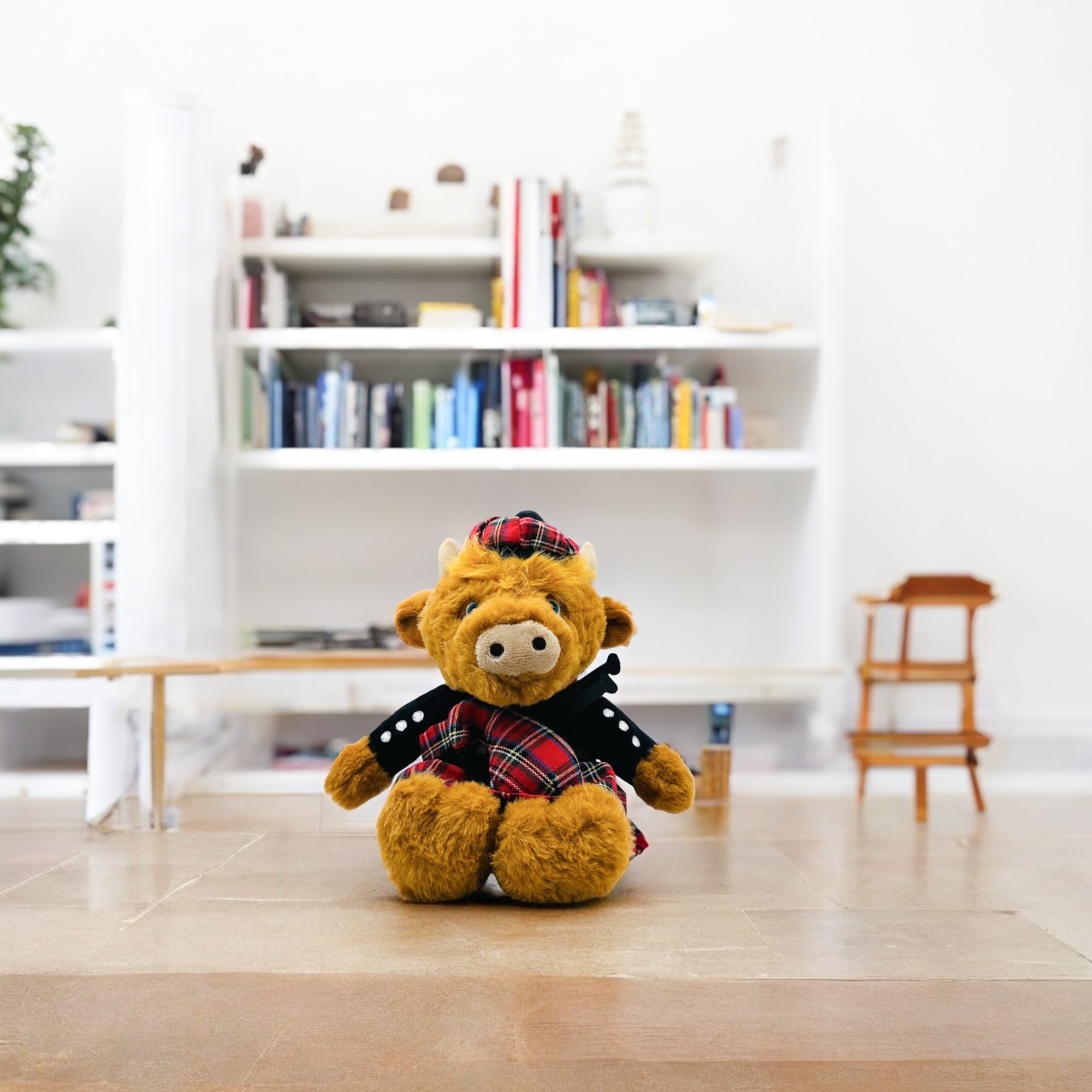 Bagpiper Highland Cow Soft Toy