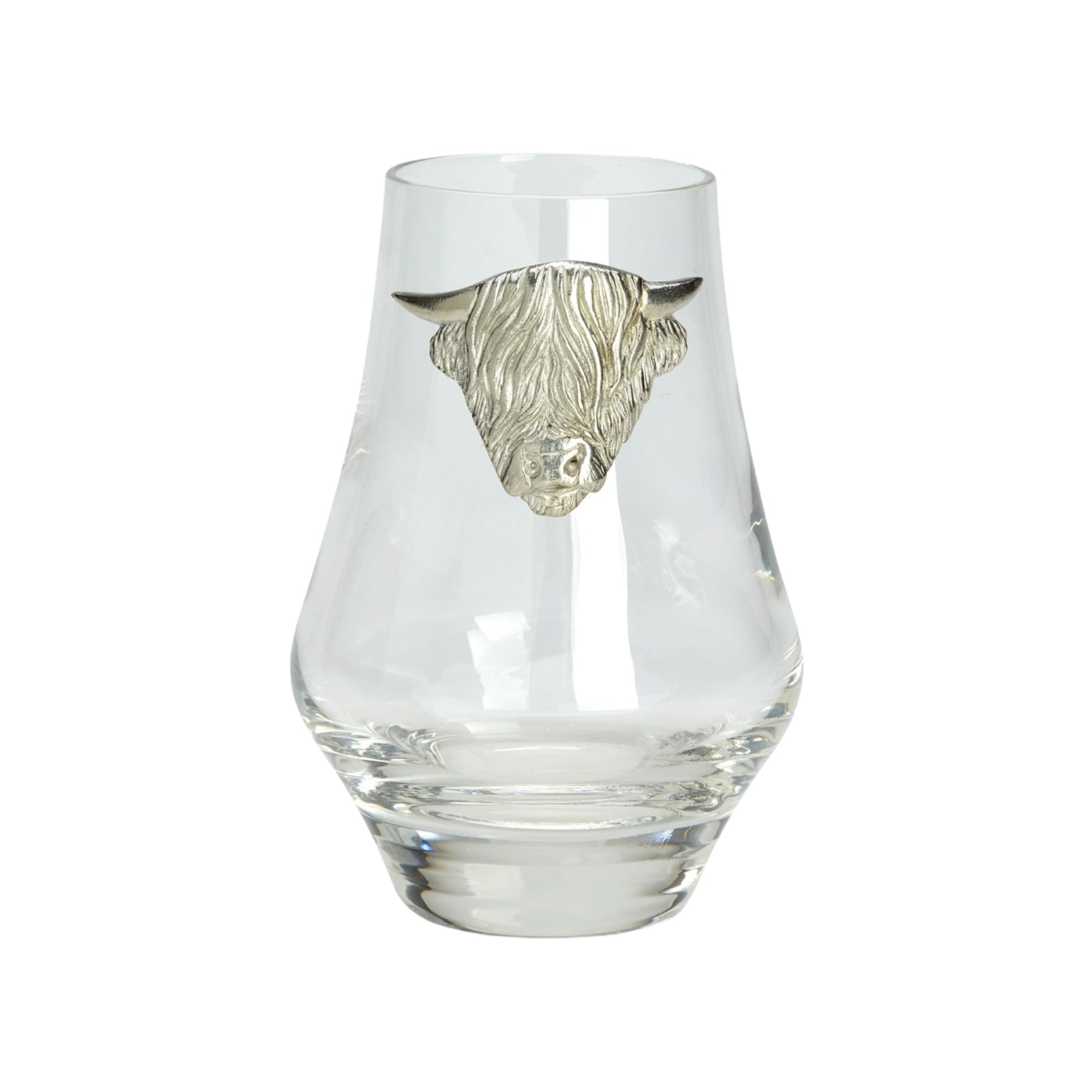 Highland Cow Emblem Whisky Tasting Glass