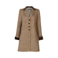 Ladies Harris Tweed Jacket (Tara) - Brown Herringbone