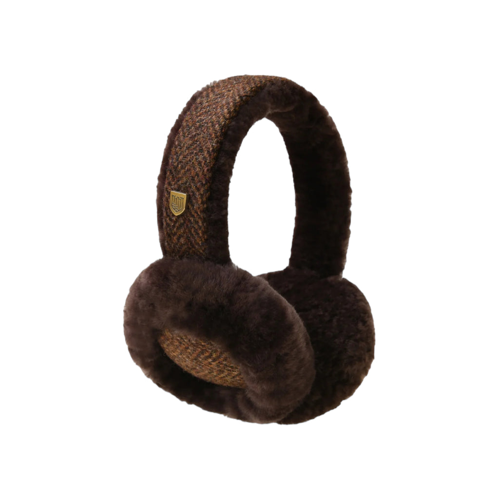 Fluffy Tweed Earmuffs
