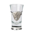Highland Cow Emblem Shot Glass