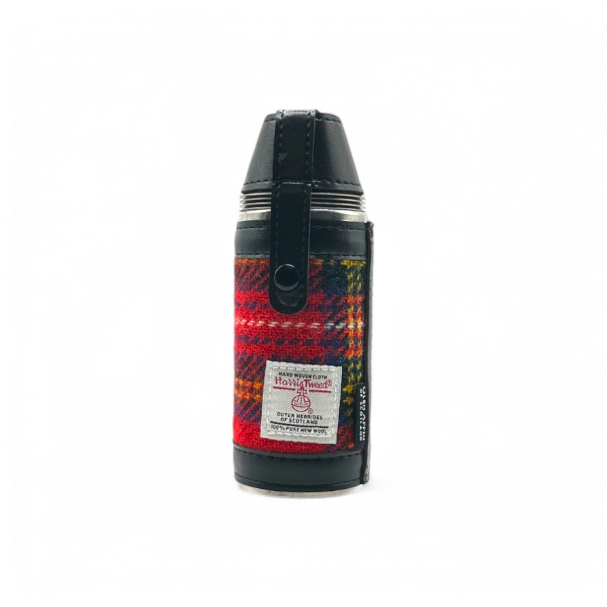 Harris Tweed Compact Hunting Flask - Royal Stewart - 8oz