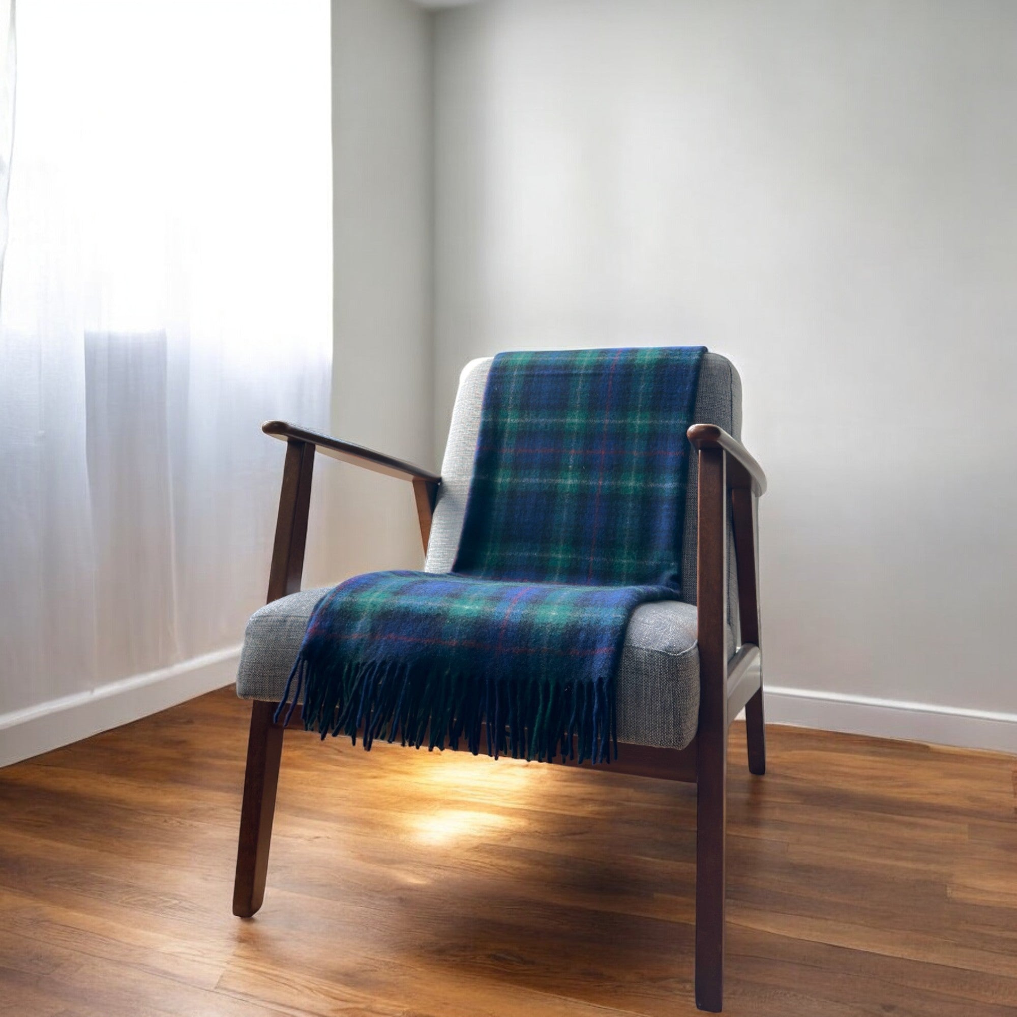 MacKenzie - 100% Recycled Wool Tartan Knee Blanket