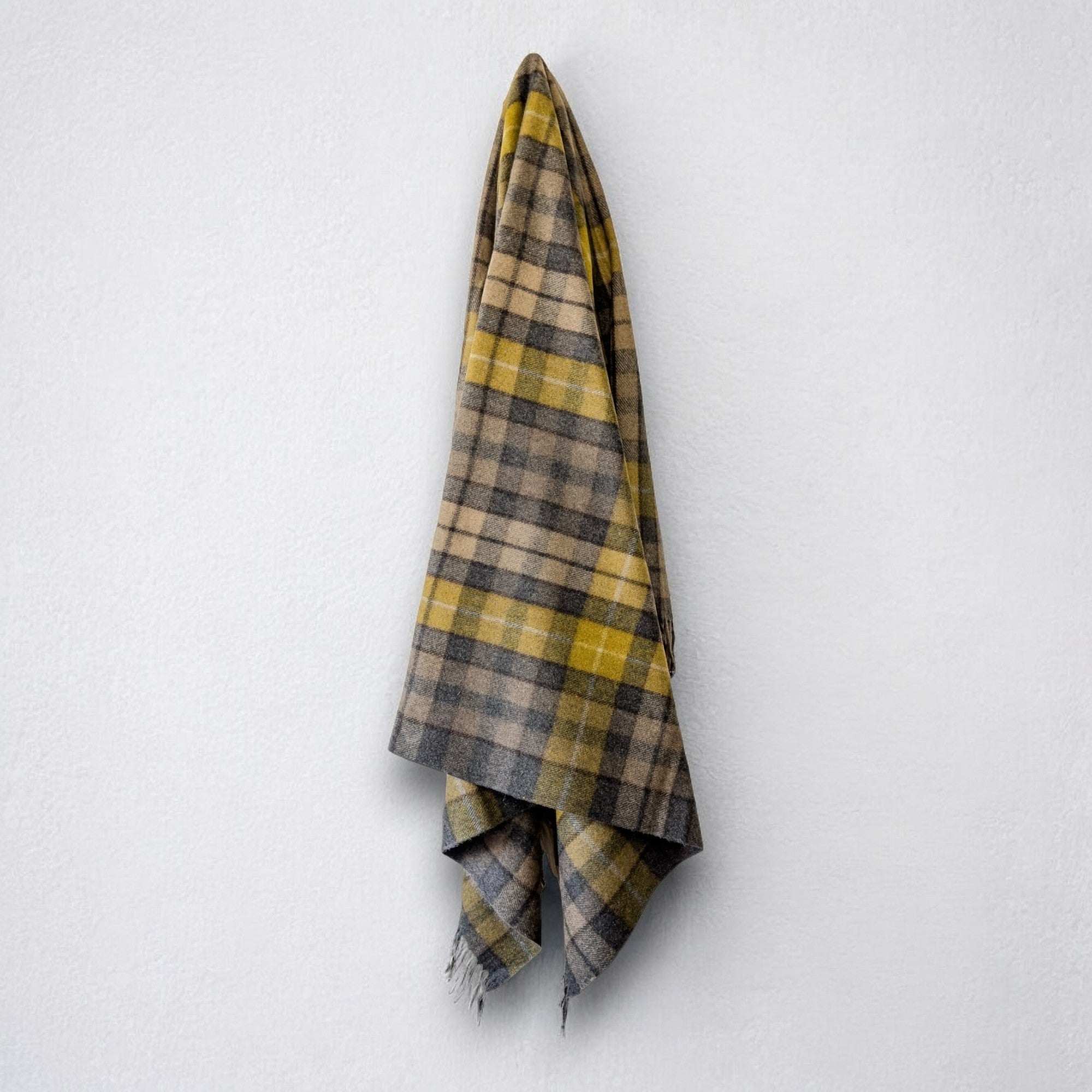 Natural Buchanan - 100% Recycled Wool Tartan Blanket