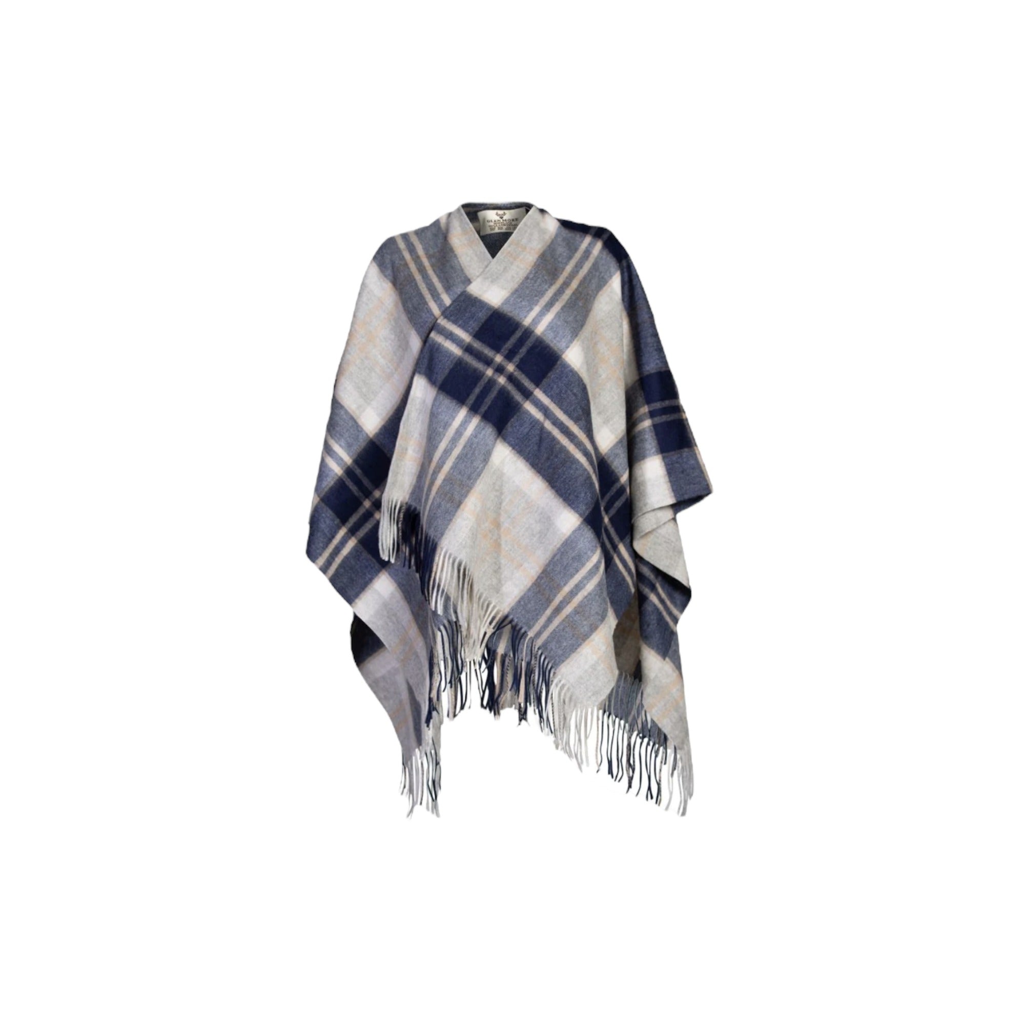 100% Lambswool Tartan Cape