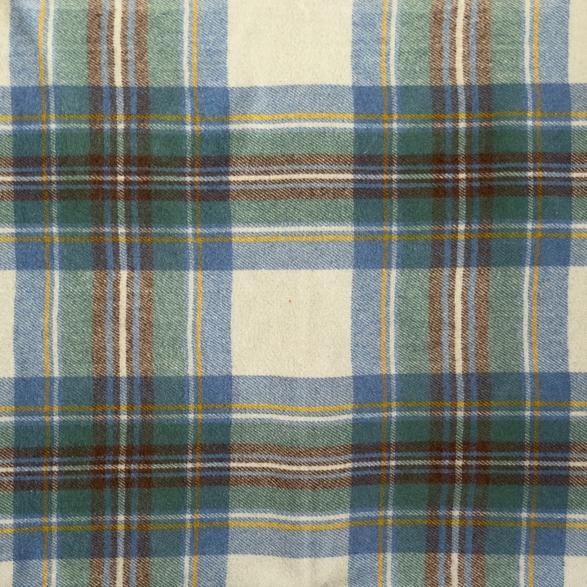 Stewart Muted Blue - 100% Recycled Wool Tartan Blanket