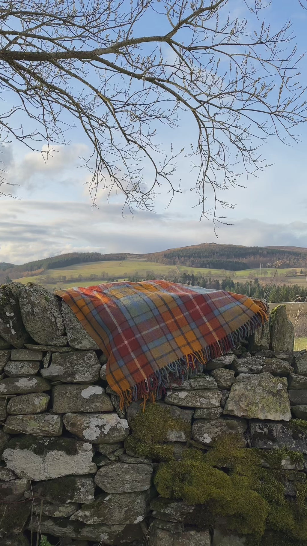 Antique Buchanan - 100% Recycled Wool Tartan Blanket