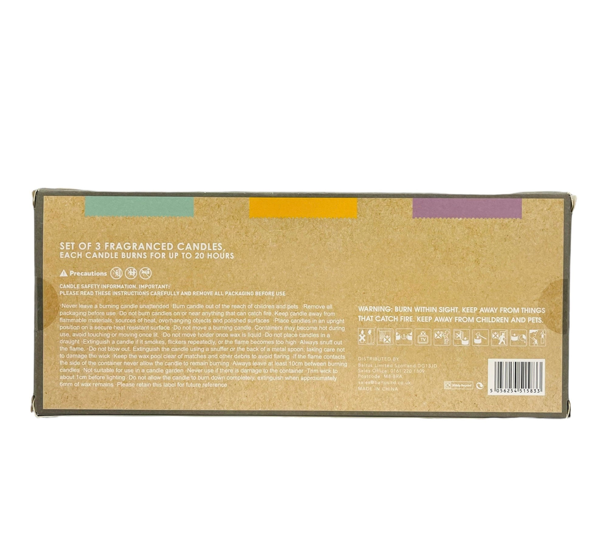 Aromatherapy Scented Candle Box of Three