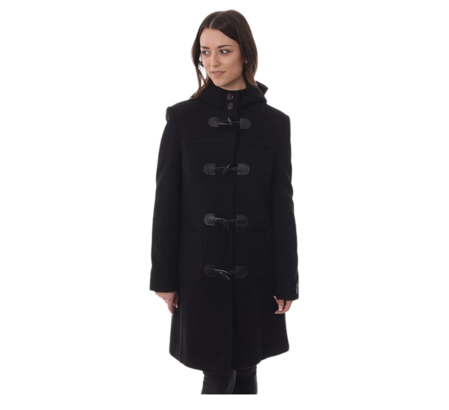 Cashmere Duffle Coat - Black